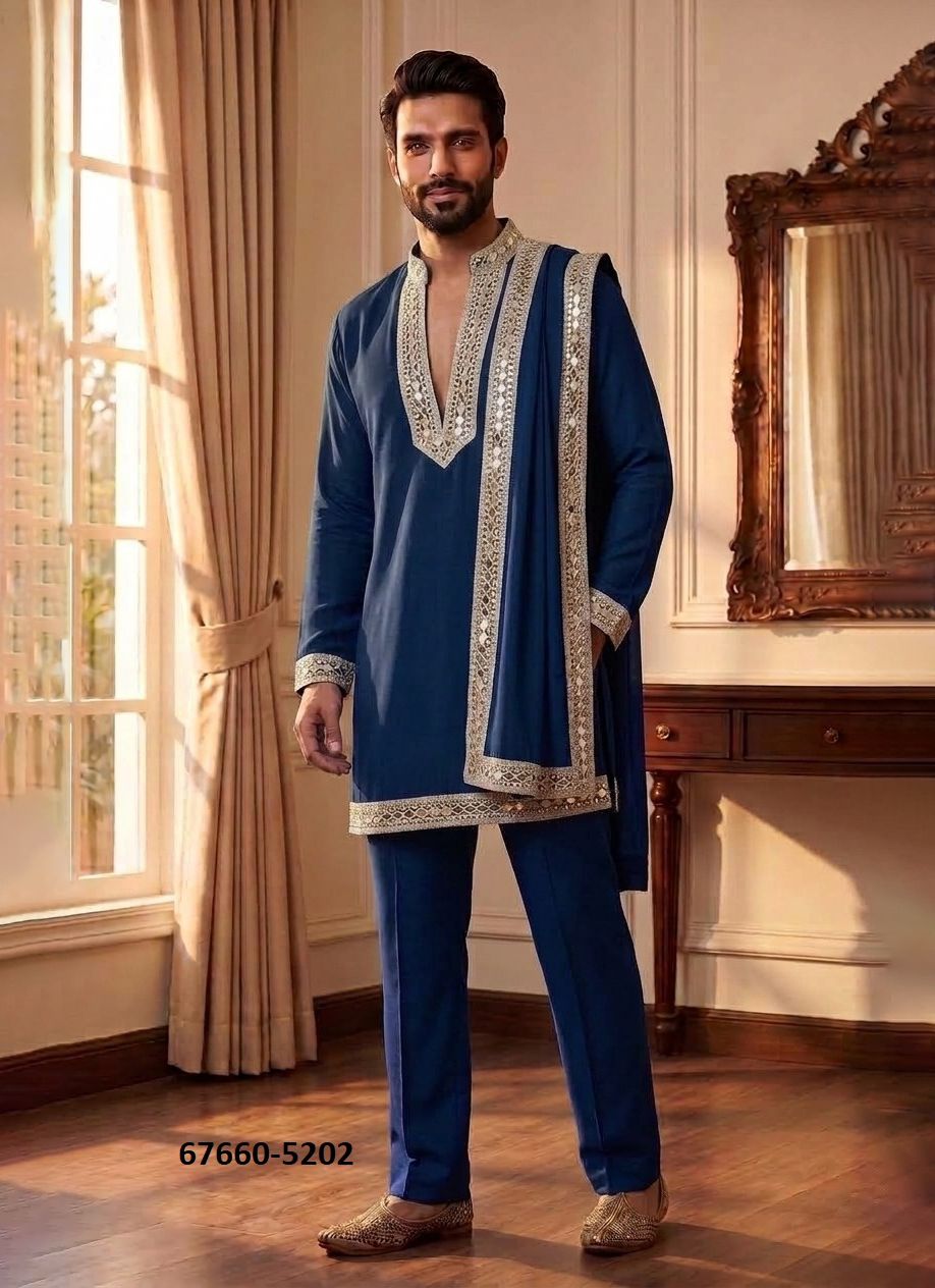 LACHAKA MIRROR - Catalog # 67660 (Set of 4 Men's Ethnic Wear) LACHAKA MIRROR - Catalog # 67660 (Set of 4 Men's Ethnic Wear)