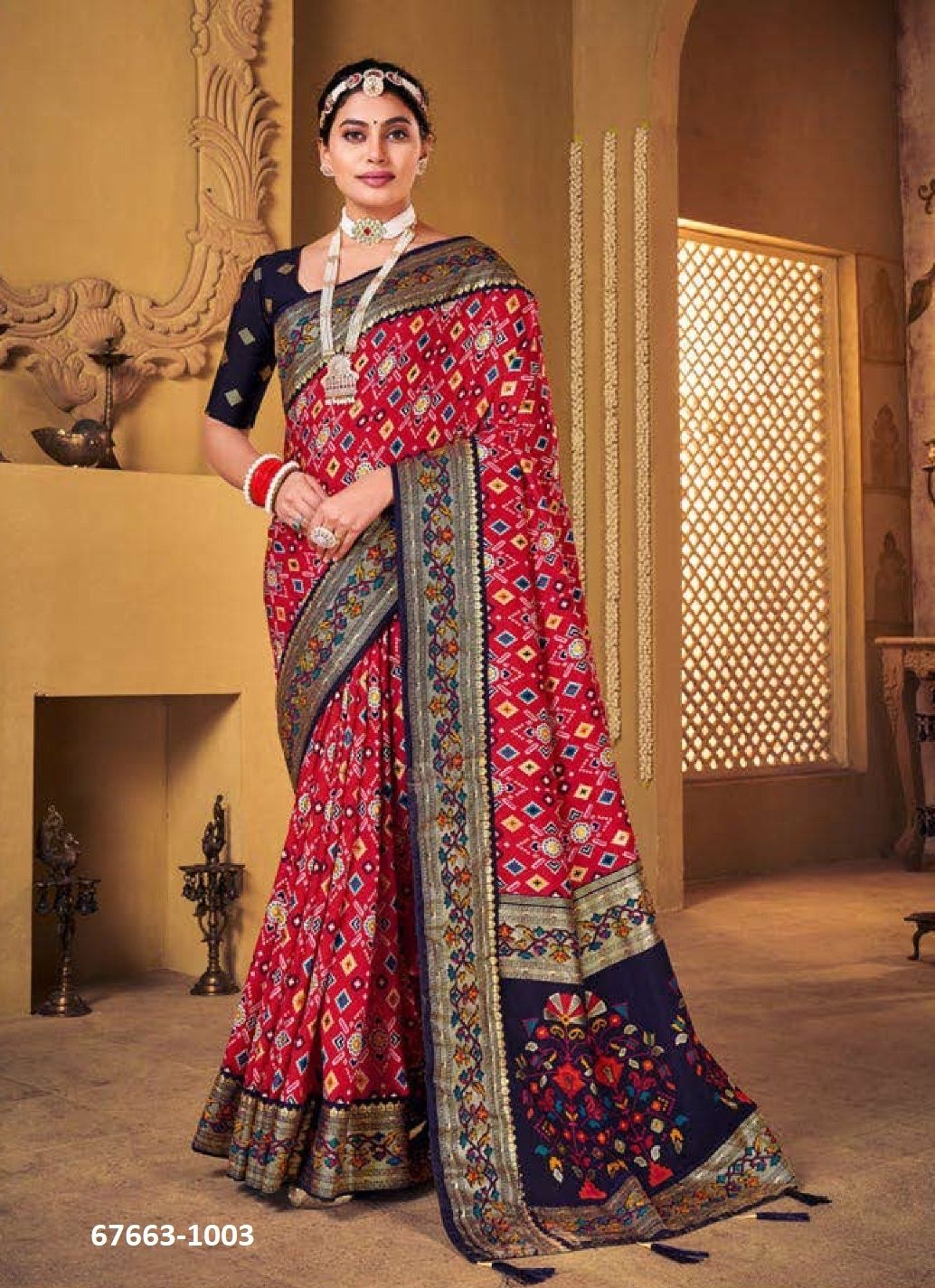 PATOLA KING - Catalog # 67663 (Set of 10 Sarees) PATOLA KING - Catalog # 67663 (Set of 10 Sarees)