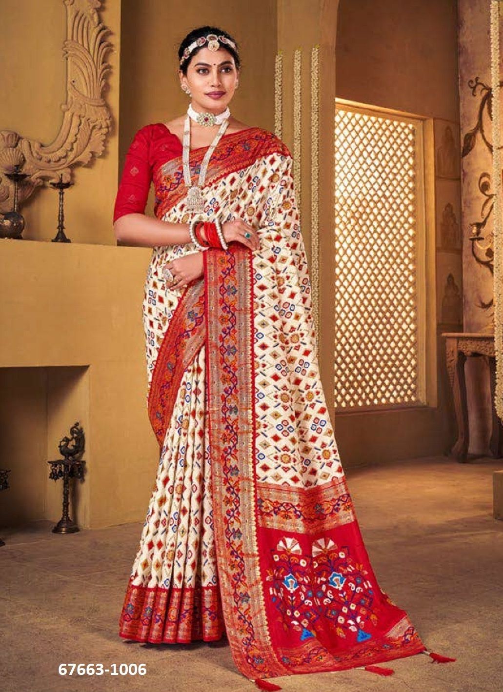 PATOLA KING - Catalog # 67663 (Set of 10 Sarees) PATOLA KING - Catalog # 67663 (Set of 10 Sarees)