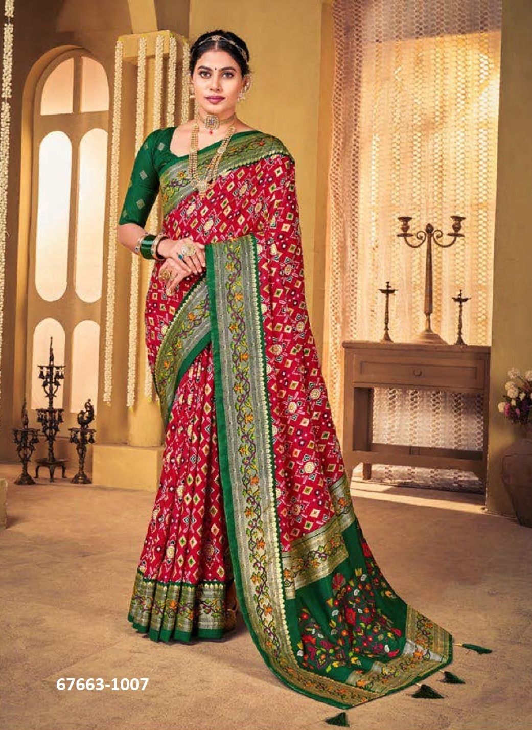 PATOLA KING - Catalog # 67663 (Set of 10 Sarees) PATOLA KING - Catalog # 67663 (Set of 10 Sarees)