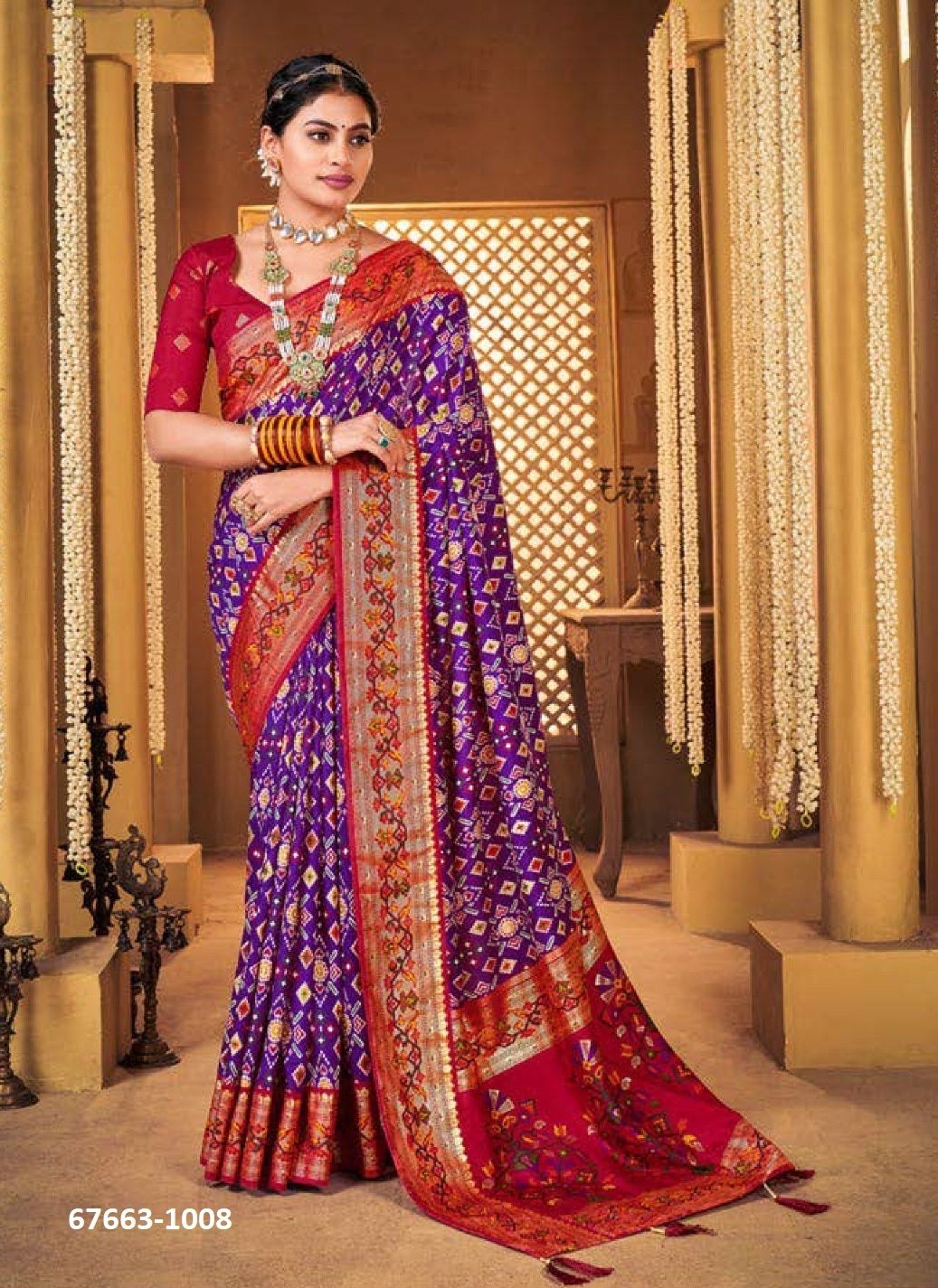 PATOLA KING - Catalog # 67663 (Set of 10 Sarees) PATOLA KING - Catalog # 67663 (Set of 10 Sarees)