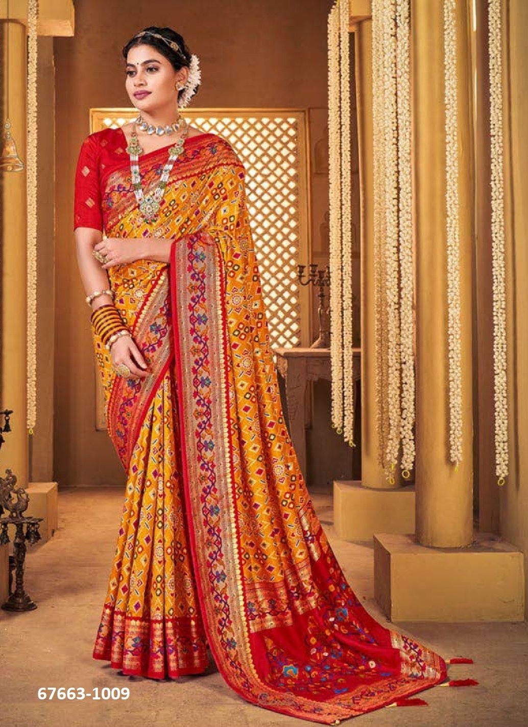 PATOLA KING - Catalog # 67663 (Set of 10 Sarees) PATOLA KING - Catalog # 67663 (Set of 10 Sarees)