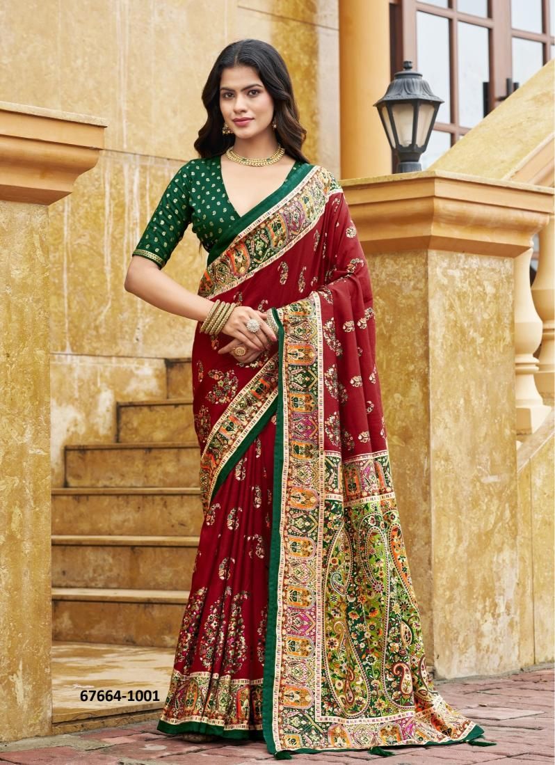 PRANVI - Catalog # 67664 (Set of 6 Sarees) PRANVI - Catalog # 67664 (Set of 6 Sarees)