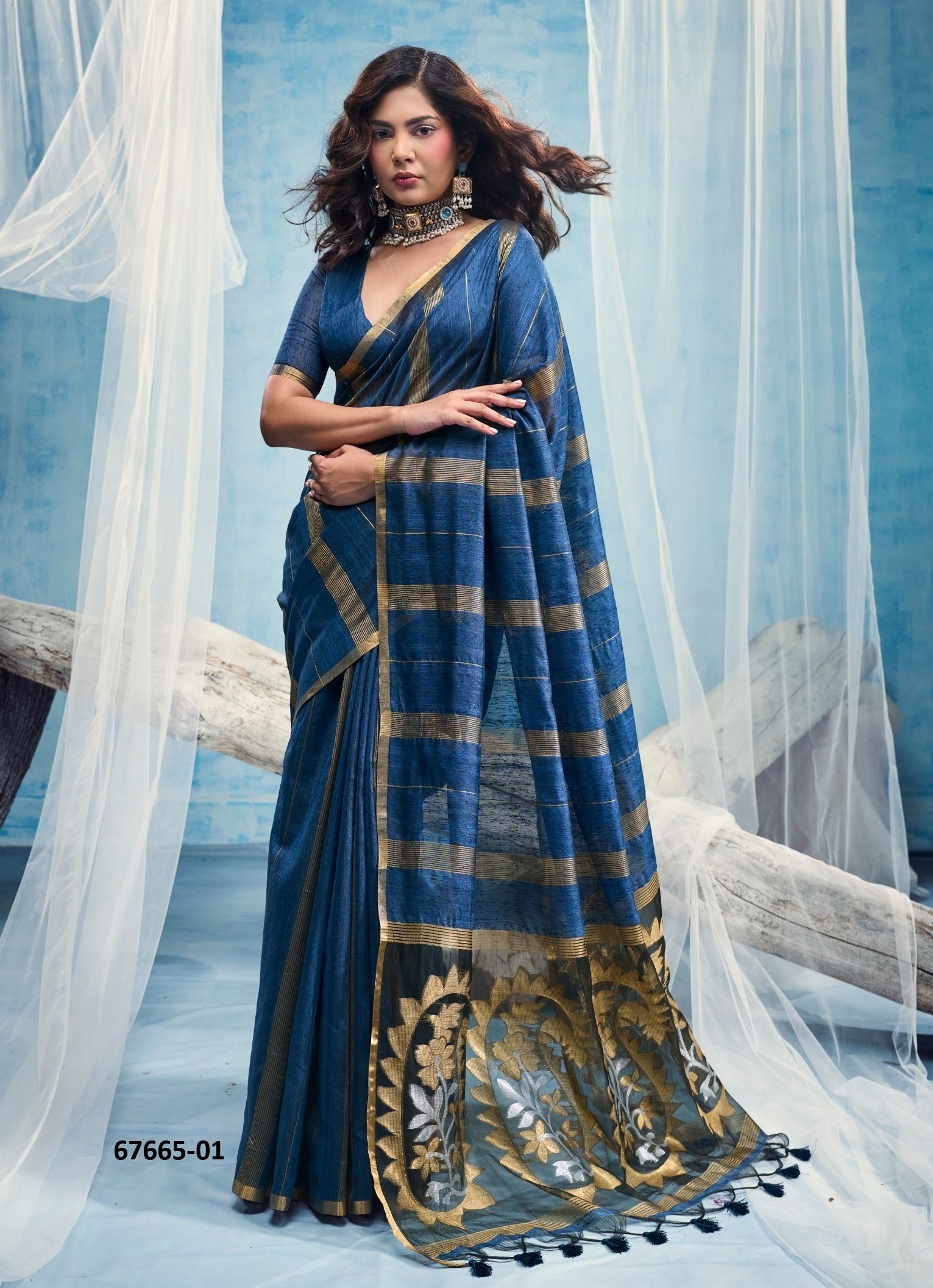 ARPREET - Catalog # 67665 (Set of 4 Sarees) ARPREET - Catalog # 67665 (Set of 4 Sarees)