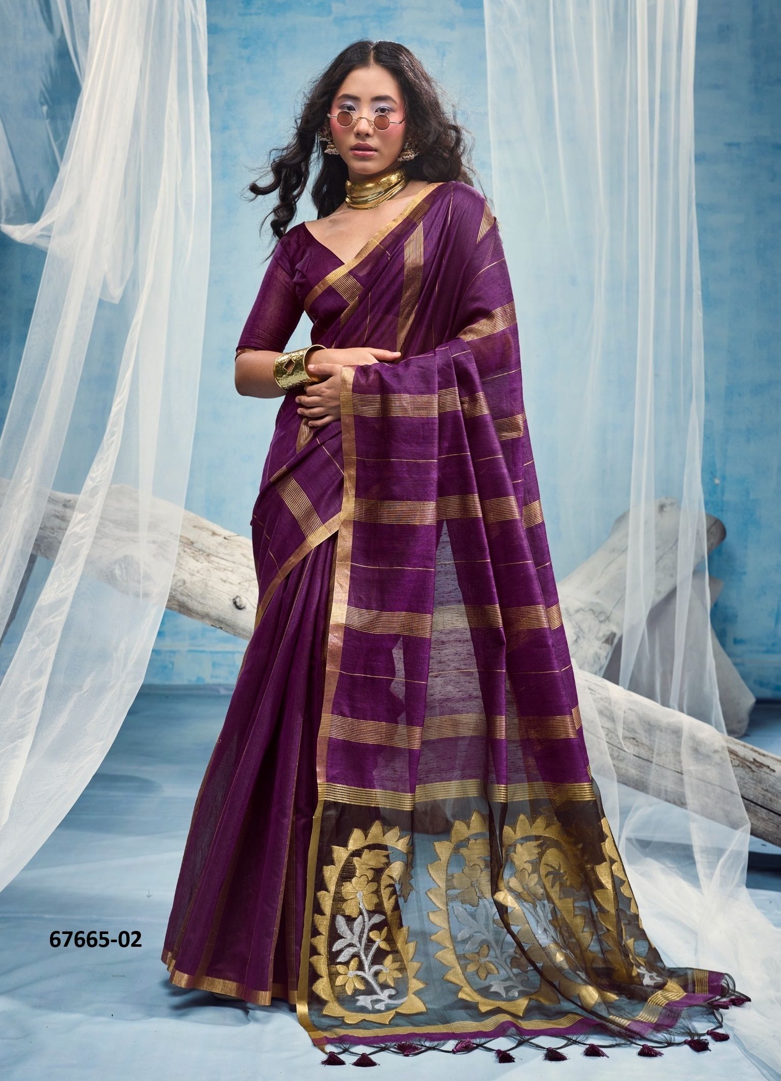 ARPREET - Catalog # 67665 (Set of 4 Sarees) ARPREET - Catalog # 67665 (Set of 4 Sarees)