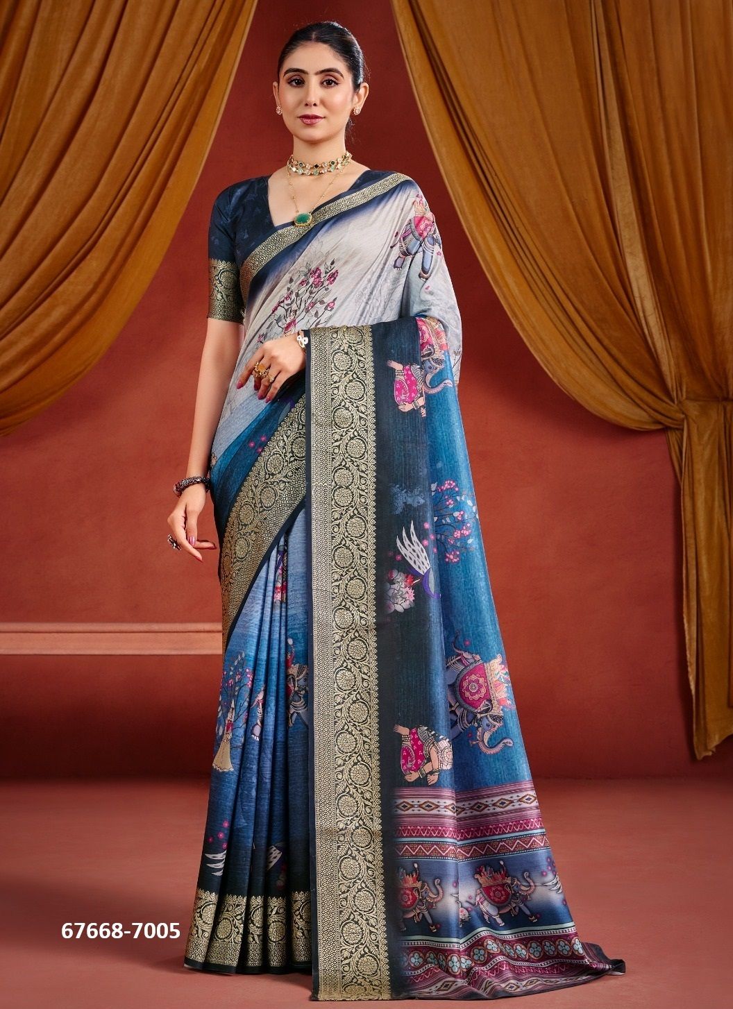 SAMAAN - Catalog # 67668 (Set of 8 Sarees) SAMAAN - Catalog # 67668 (Set of 8 Sarees)