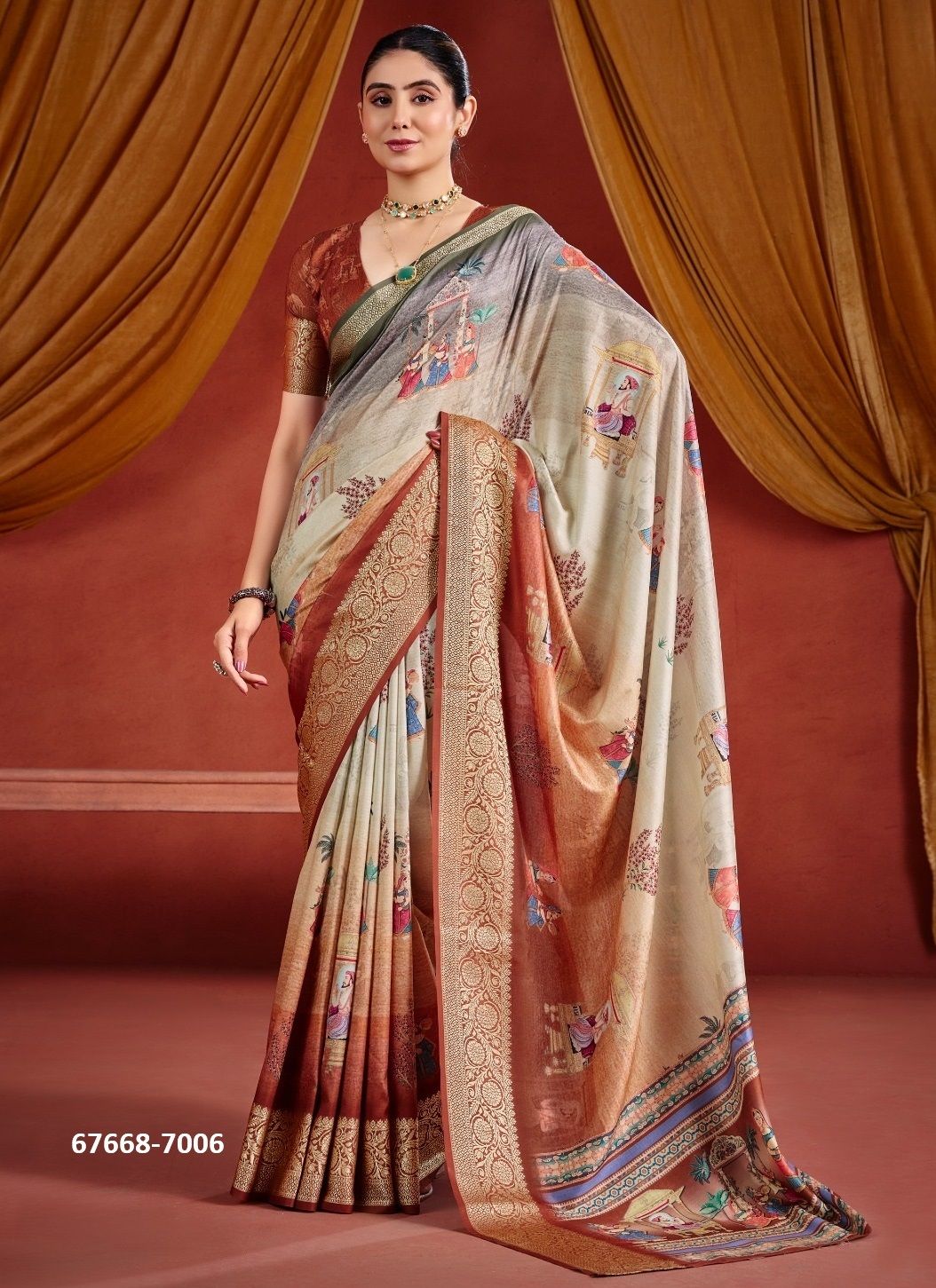 SAMAAN - Catalog # 67668 (Set of 8 Sarees) SAMAAN - Catalog # 67668 (Set of 8 Sarees)