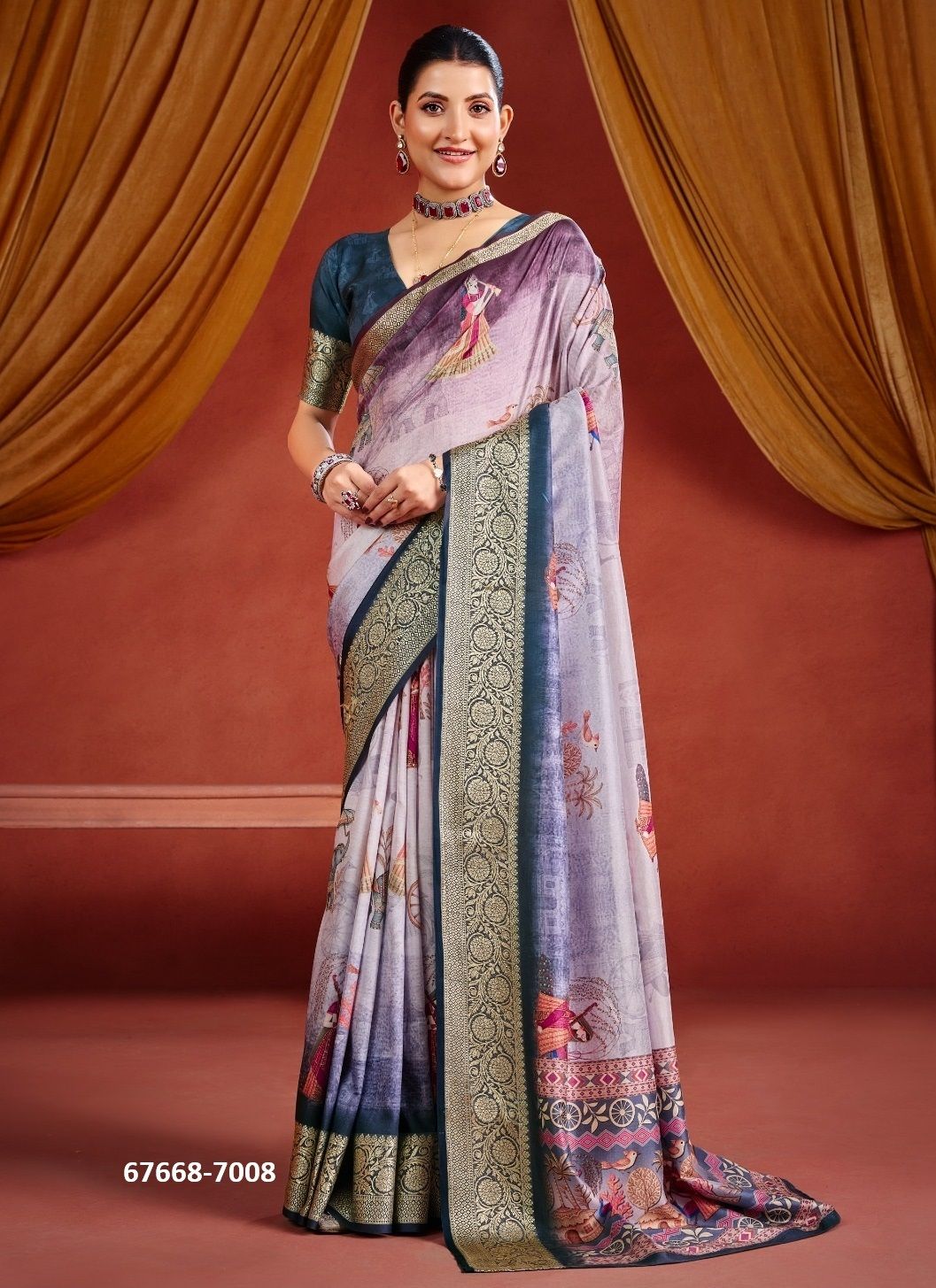 SAMAAN - Catalog # 67668 (Set of 8 Sarees) SAMAAN - Catalog # 67668 (Set of 8 Sarees)