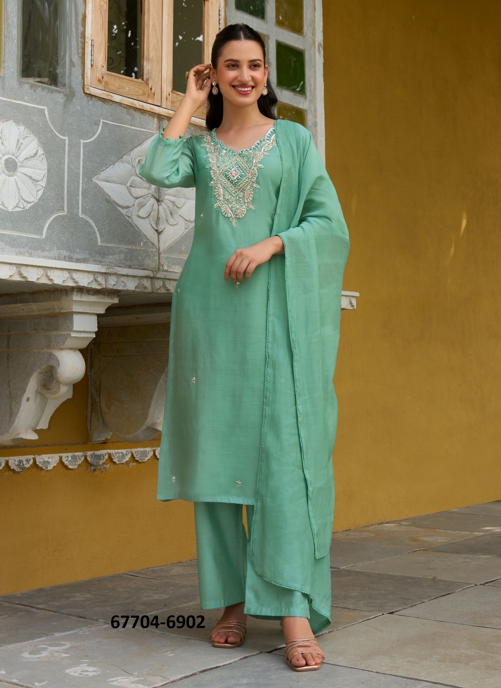 MYSTICAL - Catalog # 67704 (Set of 5 Readymade Salwar Suits)