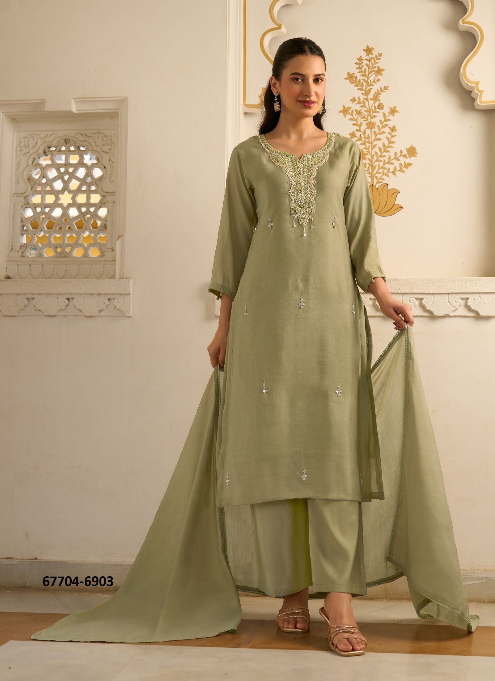MYSTICAL - Catalog # 67704 (Set of 5 Readymade Salwar Suits)