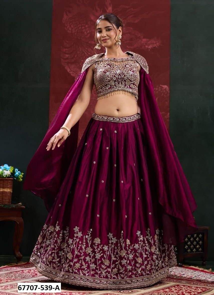 AMETHI - Catalog # 67707 (Set of 2 Readymade Lehengas) AMETHI - Catalog # 67707 (Set of 2 Readymade Lehengas)