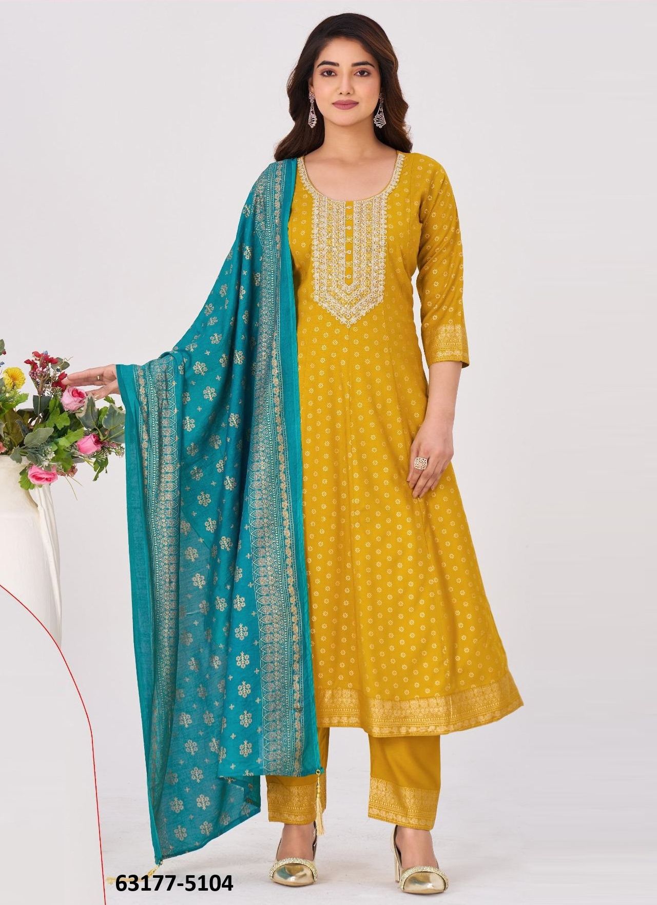 NOOR JAHAN - Catalog # 63177 (Set of 6 Readymade Salwar Suits) by Blue Hills NOOR JAHAN - Catalog # 63177 (Set of 6 Readymade Salwar Suits) by Blue Hills