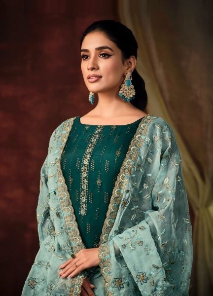 AAHAN - CATALOG # 48212 (SET OF 6 SEMI-STITCHED SUITS)