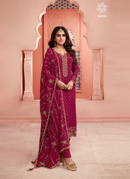 SWARNAA HIT LIST - CATALOG # 50260 (SET OF 4 SEMI-STITCHED SUITS) 