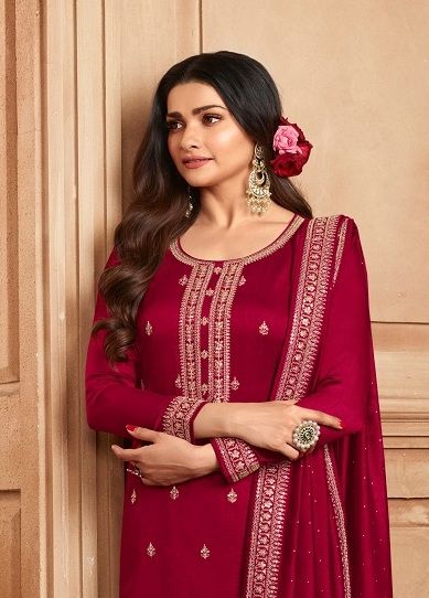 SHAHEEN 3 - CATALOG # 50524 (SET OF 5 SEMI-STITCHED SUITS)