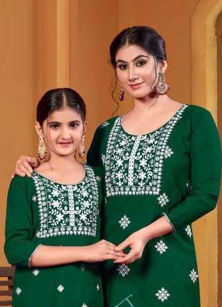 Mother Daughter Combo Dress, Ethnic Wear at Rs 295 in Surat | ID:  2852851844548